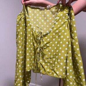Levi's Green Floral Top